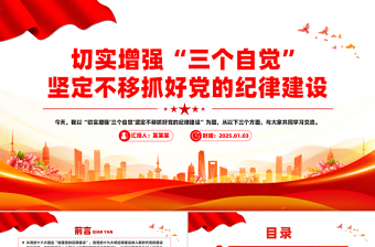 切實增強“三個自覺”堅定不移抓好黨的紀律建設(shè)黨課PPT課件