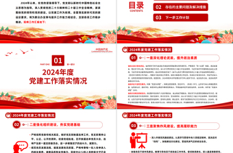 2025基層黨支部年終述職總結(jié)PPT紅色黨政風(fēng)黨建工作總結(jié)工作計(jì)劃模板下載