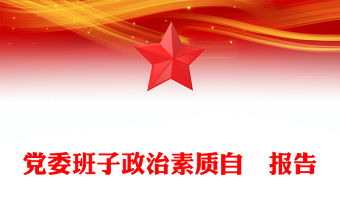 黨委班子政治素質自査報告范文