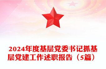2024年度基層黨委書記抓基層黨建工作述職報(bào)告范文（5篇）