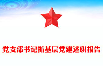 黨支部書記抓基層黨建述職報告范文