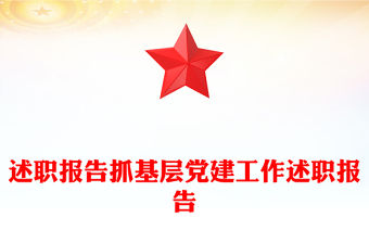 述職報告范文抓基層黨建工作述職報告范文