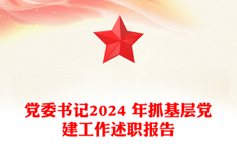 黨委書記2024 年抓基層黨建工作述職報(bào)告范文