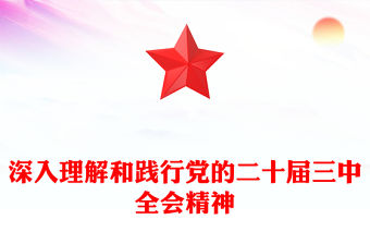 深入理解和踐行黨的二十屆三中全會精神范文