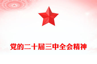 黨的二十屆三中全會精神范文