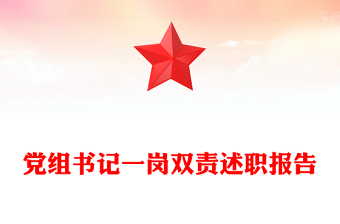 黨組書記一崗雙責(zé)述職報(bào)告范文