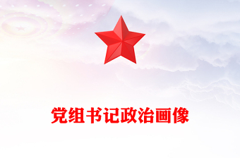 黨組書記政治畫像范文