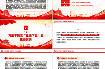 三進(jìn)下黨的生動(dòng)實(shí)踐和重要啟示PPT精美簡(jiǎn)潔鄉(xiāng)村振興黨課