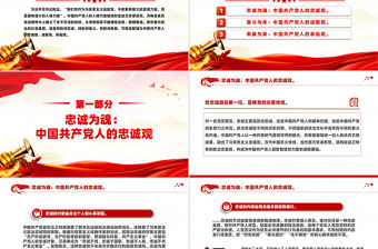 黨員要注重培塑忠誠奮斗奉獻的人格力量PPT微黨課課件