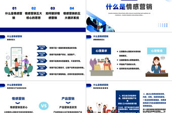 公司員工培訓PPT精美商務如何做好情感營銷模板下載