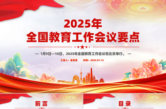 2025年全國(guó)教育工作會(huì)議要點(diǎn)解讀PPT課件