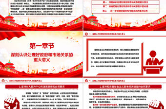 2025處理好政府和市場關系ppt大氣黨政進一步全面深化改革微黨課