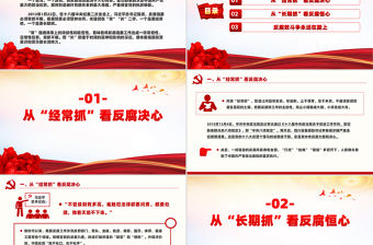 從“常”“長”二字讀懂反腐倡廉PPT簡潔風廉政黨課