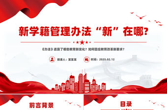新修訂《中小學(xué)生學(xué)籍管理辦法》“新”在哪PPT課件下載