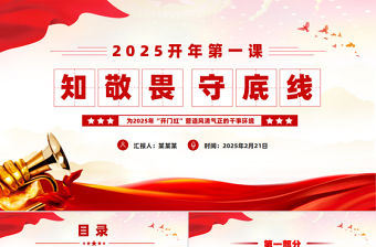 2025開年第一課PPT知敬畏守底線黨風(fēng)廉政建設(shè)黨課