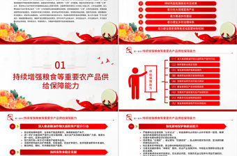 紅色精美2025中央一號文件PPT深化農村改革扎實推進鄉村全面振興課件