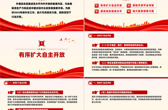 2025年穩外資行動方案PPT精美簡潔推進高水平對外開放專題課件