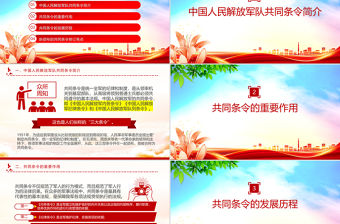 一文讀懂《中國人民解放軍新共同條令》PPT課件