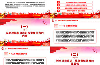 樹牢紀(jì)律意識強(qiáng)化責(zé)任擔(dān)當(dāng)PPT2025年第一季度黨員干部紀(jì)律教育黨課