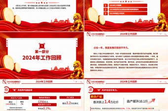 一文速覽2025政府工作報告PPT大氣精美學(xué)習(xí)全國兩會精神黨課