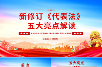 新修訂《代表法》五大亮點(diǎn)解讀PPT法律法規(guī)專題課件