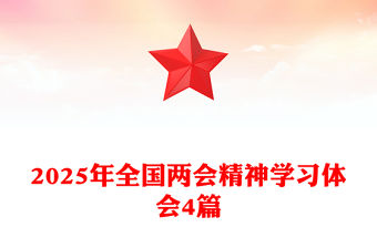 2025年全國兩會精神學習體會4篇