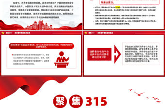 聚焦315PPT精美時尚消費者有哪些維權渠道課件下載