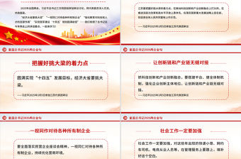 重溫總書(shū)記2025兩會(huì)金句PPT紅色大氣兩會(huì)精神學(xué)習(xí)課件