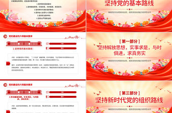 黨的建設(shè)的六項(xiàng)基本要求PPT黨員干部思想教育黨課