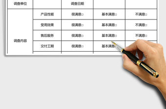 用戶反饋意見表excel表格模板