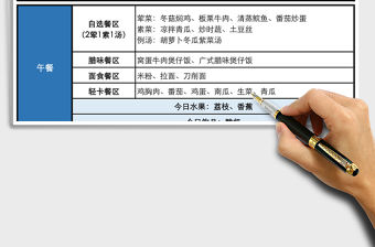 2021年每日食堂菜單