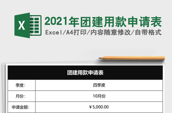 2021年團(tuán)建用款申請(qǐng)表