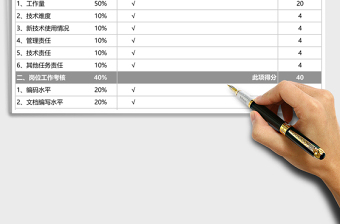 IT程序軟件系統(tǒng)工程師績(jī)效考評(píng)Excel表格