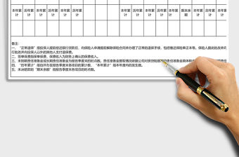 非保證類房貸險業務統計表Excel模板