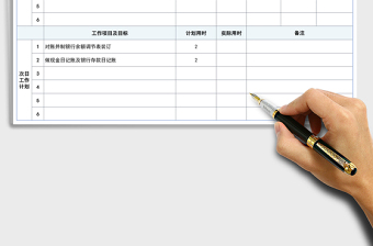 2021年日工作計劃表