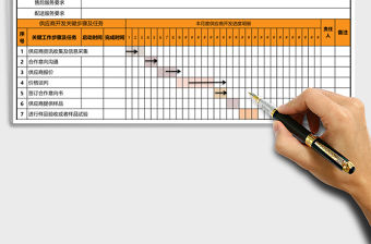 供應商開發進度管理表excel表格模板