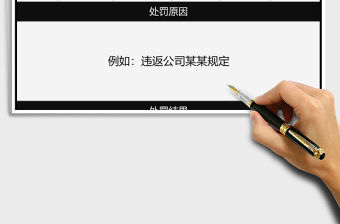 2021年員工處罰通告行政公文