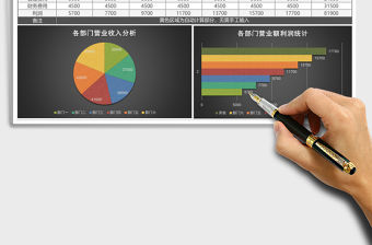 營業收支月報表excel模板