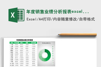 年度銷售業績分析報表excel表格