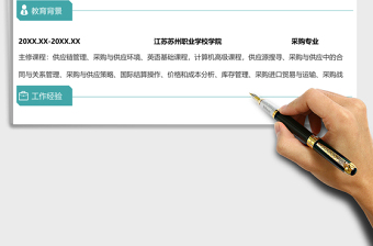 2021年采購管理專員求職簡歷