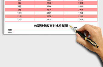 公司財(cái)務(wù)收支對比excel表格