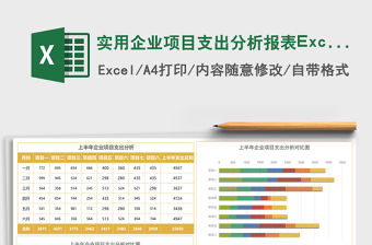 實(shí)用企業(yè)項(xiàng)目支出分析報(bào)表Excel模板