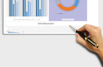 部門經費季度支出財務報告excel模板表格