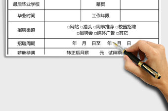 2021年員工錄用審批表