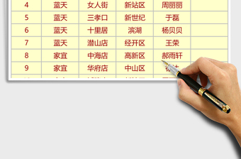 銷售員管理區(qū)域統(tǒng)計表Excel模板