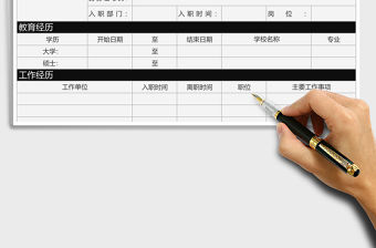 2021年員工入職信息登記表