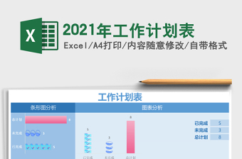 2021年工作計劃表