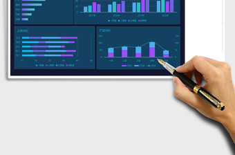 銷售分析可視化Excel表格模板