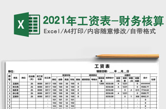 2021年工資表-財務核算