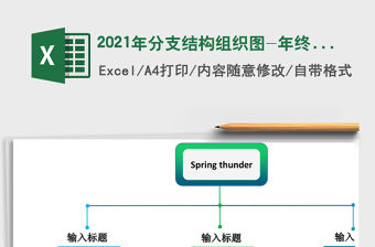 2021年分支結(jié)構(gòu)組織圖-年終報告總結(jié)免費下載
